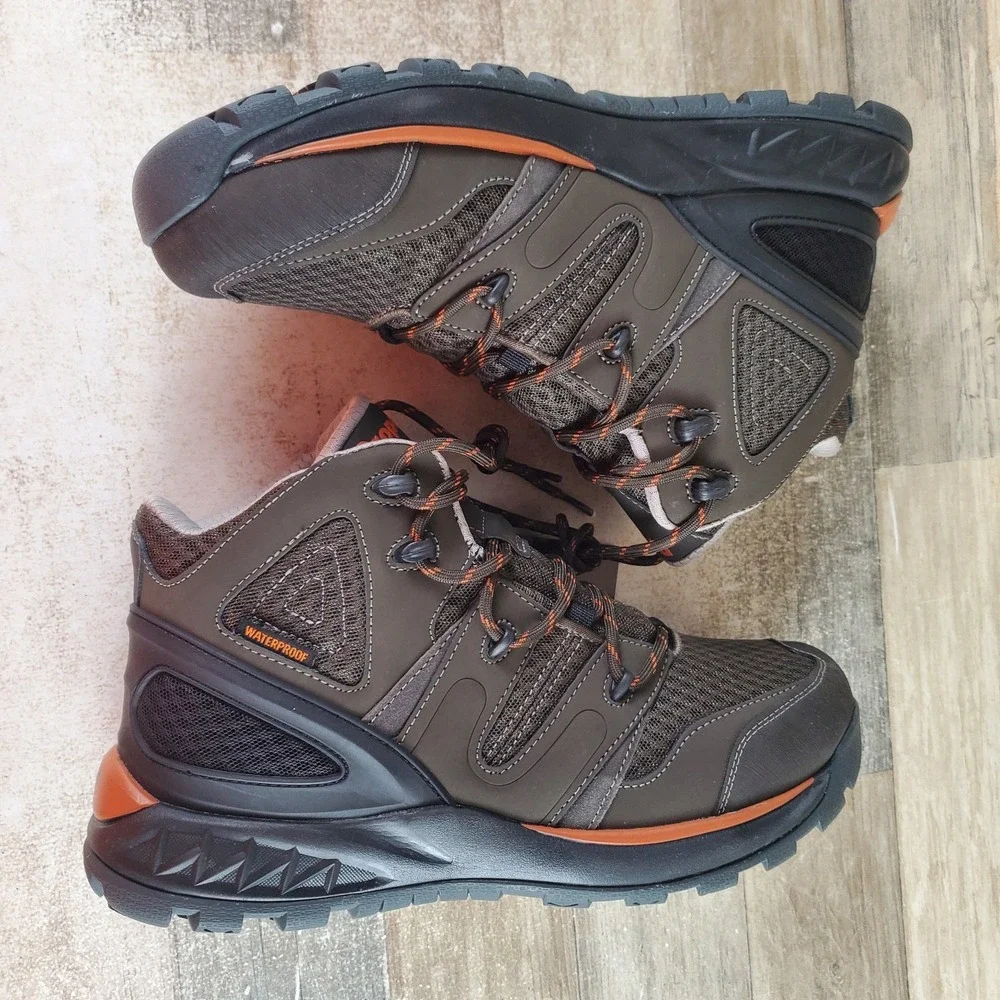 Propet Veymont Mens Hiking Boots Sz 10.5 M Gunsmoke Lace-Up Waterproof Cap Toe